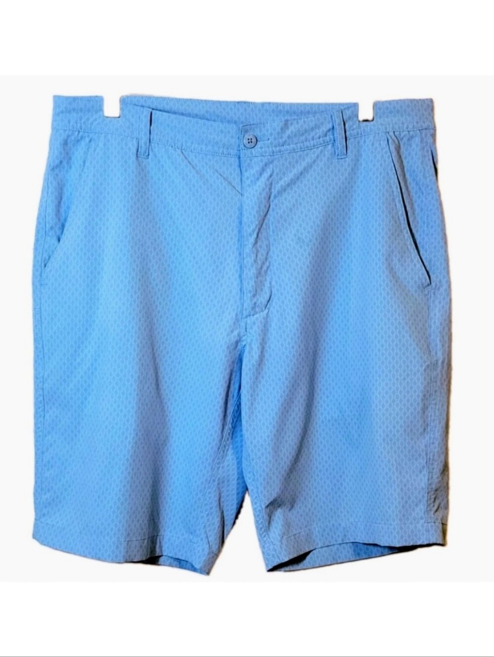 Footjoy Lightweight Performance Golf Shorts Mens 34 Blue Tonal Print 9" Inseam